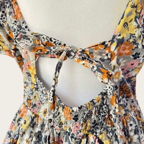 American Eagle | AE Floral Button-Front Mini Dress - Picture 9 of 16